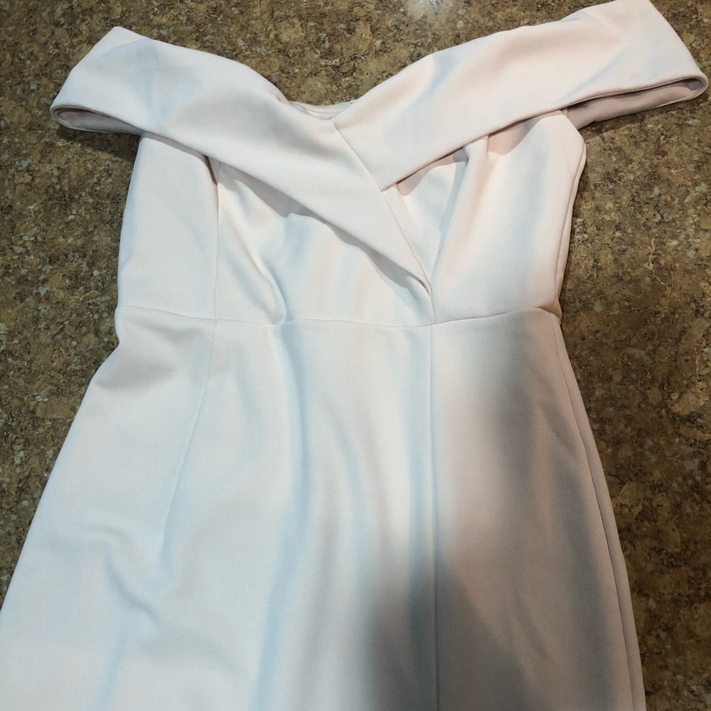 Light Pink Formal Dress with leg slit